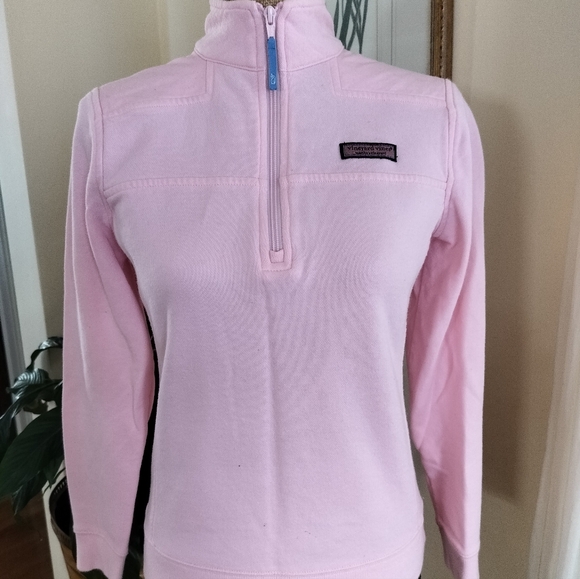 Vineyard Vines Women's Performance 1/4 Zip Sweaters Stretch Color Pink Size XS - Picture 7 of 11